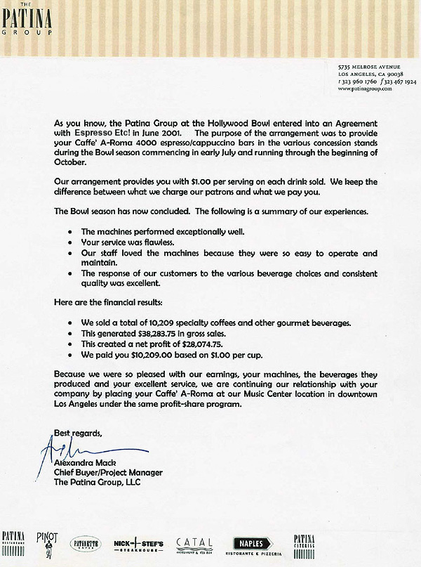 Super testimonial from Bank of America.  They were wowed and delighted!